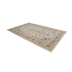 Hand Made Rug Kashan Persia 198x304 Cream Blue