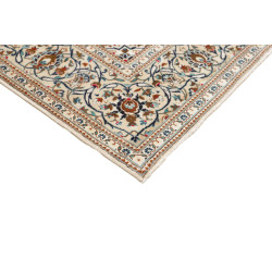 Hand Made Rug Kashan Persia 198x304 Cream Blue