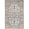 Hand Made Rug Kashan Persia 100x150 Cream Blue