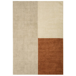 Rug Blox geometric beige taupe rust 120x170 cm