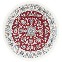Hand Made Rug Nain Kashmar Persia 130x135 Red W