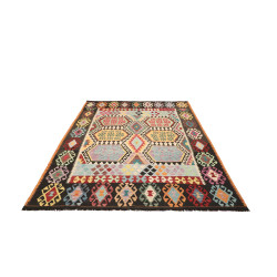 Kilim 184x233 Cm Kilim Afghanistan, Lana Cardata A Mano