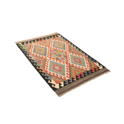 Kilim 100x156 Cm Kilim Afghan, Hand-carded Wool warp: