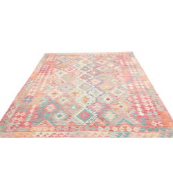 Tappeto Kilim Afghanistan 200x294 Rosa Corallo