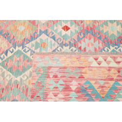 Tappeto Kilim Afghanistan 200x294 Rosa Corallo