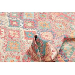 Tappeto Kilim Afghanistan 200x294 Rosa Corallo