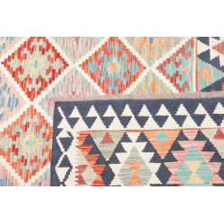Rug Kilim Afghanistan 160x241 Light Blue Terrac