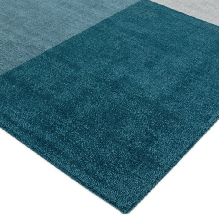 Rug Blox geometric blue grey light blue 120x170