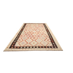 Rug Kilim Afghanistan 200x295 Cream Rust Orange