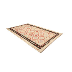 Rug Kilim Afghanistan 200x295 Cream Rust Orange
