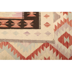 Rug Kilim Afghanistan 200x295 Cream Rust Orange