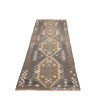 Rug Kilim Afghanistan 79x304 Dark Grey Brown