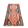 Rug Kilim Afghanistan 69x236 Charcoal Grey Cora