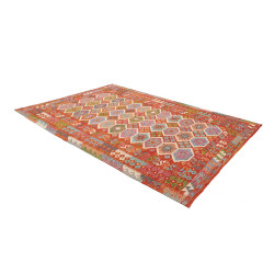 Rug Kilim Afghanistan 207x300 Red Terracotta Mu