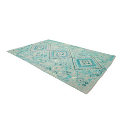 Rug Kilim Afghanistan 203x306 Turquoise Blue Aq