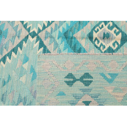 Rug Kilim Afghanistan 203x306 Turquoise Blue Aq