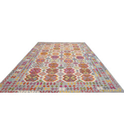 Tappeto Kilim Afghanistan 253x353 Blu Cielo Fuc