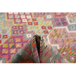 Tappeto Kilim Afghanistan 264x360 Grigio Blu Ro