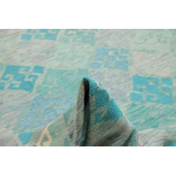 Tappeto Kilim Afghanistan 305x399 Azzurro Acqua