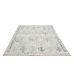 Tappeto Kilim Afghanistan 189x245 Grigio Beige