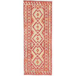 Rug Kilim Afghanistan 70x190 Red Cream Light Bl