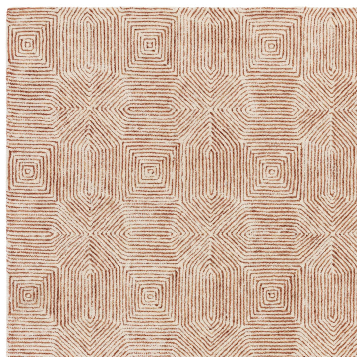 Rug Camden geometric beige light brown 120x170 c