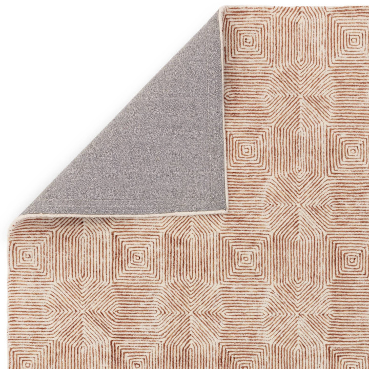 Rug Camden geometric beige light brown 120x170 c