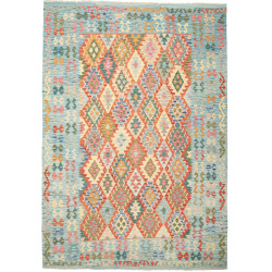 Rug Kilim Afghanistan 209x299 Blue Terracotta P