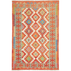 Rug Kilim Afghanistan 123x184 Orange Red Beige