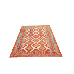 Rug Kilim Afghanistan 123x184 Orange Red Beige