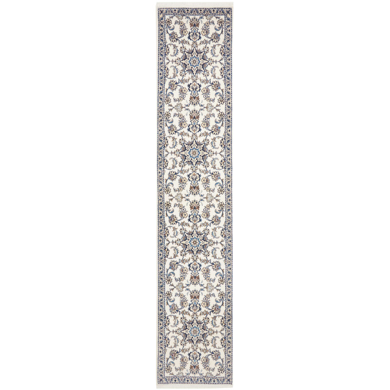 Hand Made Rug Nain Kashmar Persia 80x395 Cream