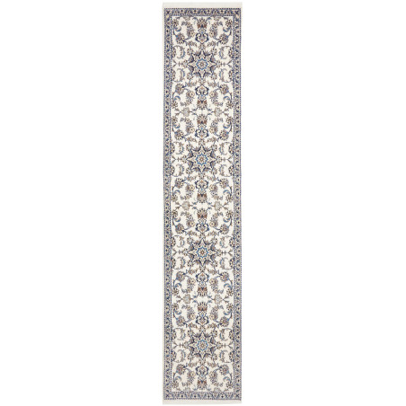 Hand Made Rug Nain Kashmar Persia 80x395 Cream
