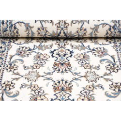 Hand Made Rug Nain Kashmar Persia 80x395 Cream
