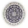 Hand Made Rug Nain Kashmar Persia 126x133 Dark