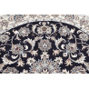 Hand Made Rug Nain Kashmar Persia 126x133 Dark