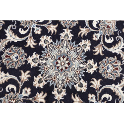 Hand Made Rug Nain Kashmar Persia 126x133 Dark