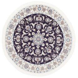 Hand Made Rug Nain Kashmar Persia 146x146 Dark