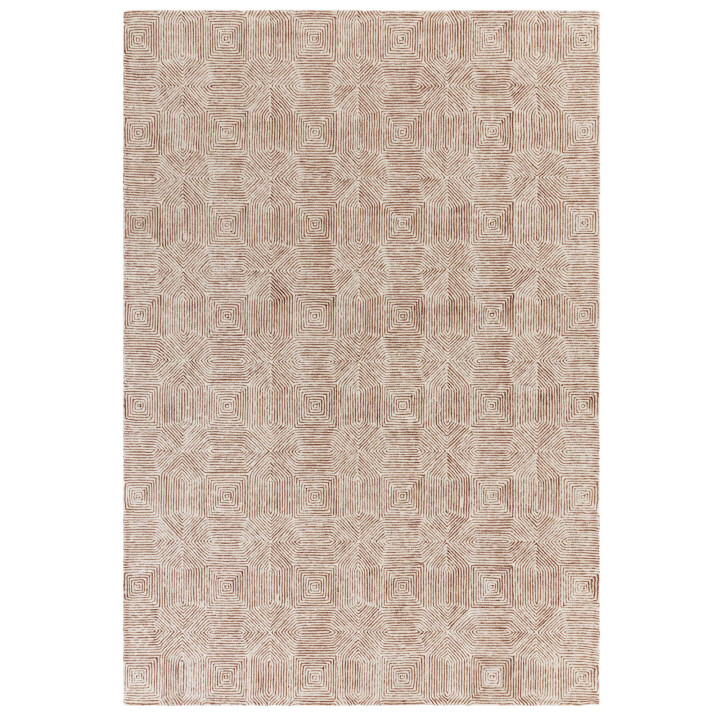 Tappeto Camden geometrico beige e marrone 200x30