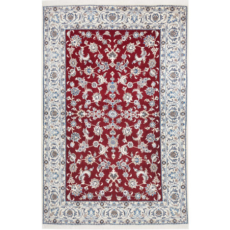 Hand Made Rug Nain Kashmar Persia 195x300 Burgu