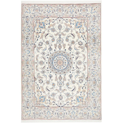 Hand Made Rug Nain Kashmar Persia 198x295 Ivory