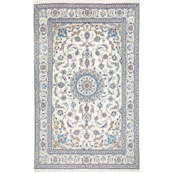 Hand Made Rug Nain Kashmar Persia 195x306 Cream