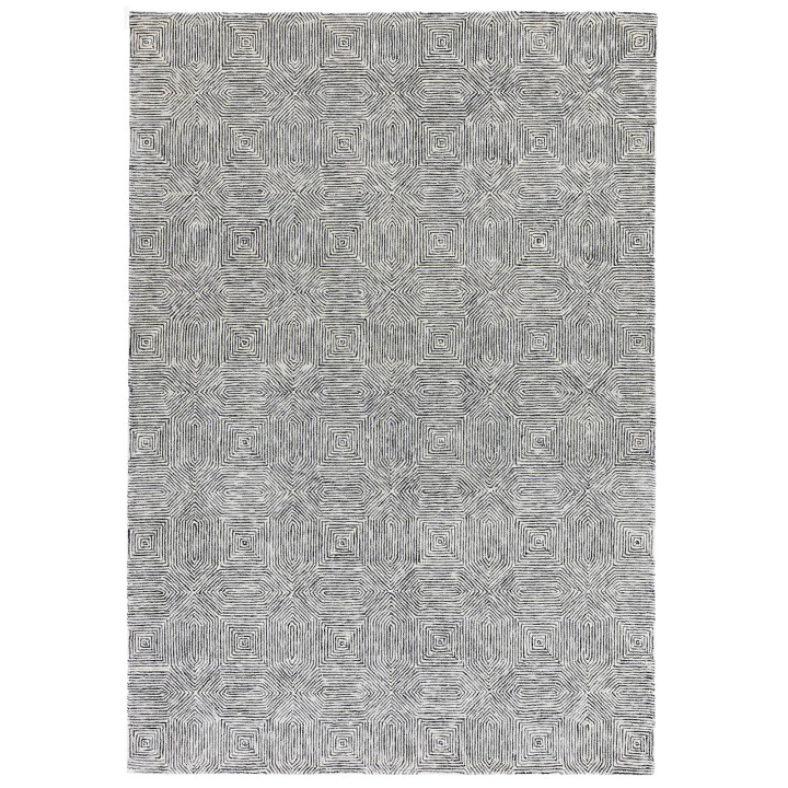 Tappeto Camden geometrico nero e bianco 160x230