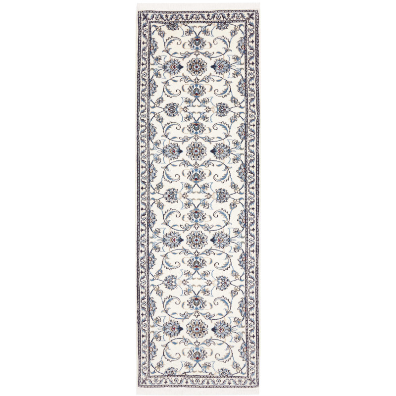 Hand Made Rug Nain Kashmar Persia 77x253 Cream