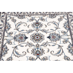 Hand Made Rug Nain Kashmar Persia 77x253 Cream