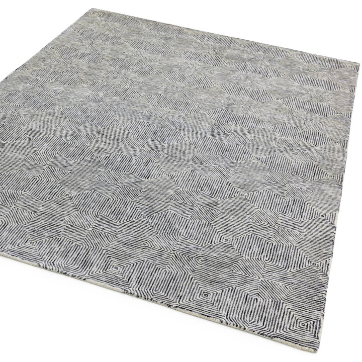 Tappeto Camden geometrico nero e bianco 160x230