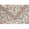 Hand Made Rug Kashan Persia 200x304 Cream Blue