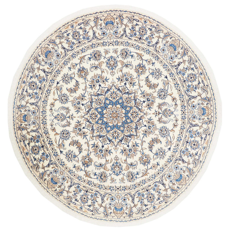 Hand Made Rug Nain Kashmar Persia 242x251 Ivory