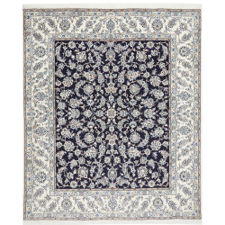 Hand Made Rug Nain Kashmar Persia 245x295 Navy