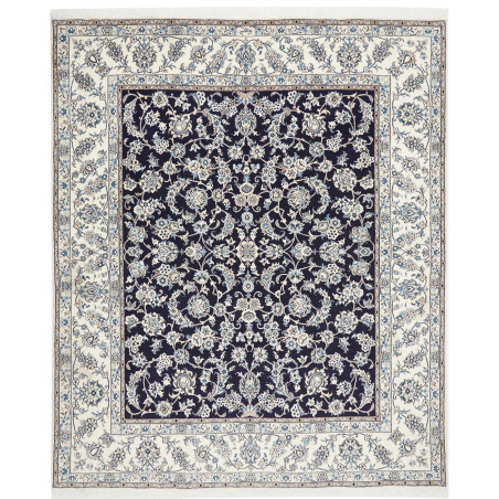 Hand Made Rug Nain Kashmar Persia 245x295 Navy