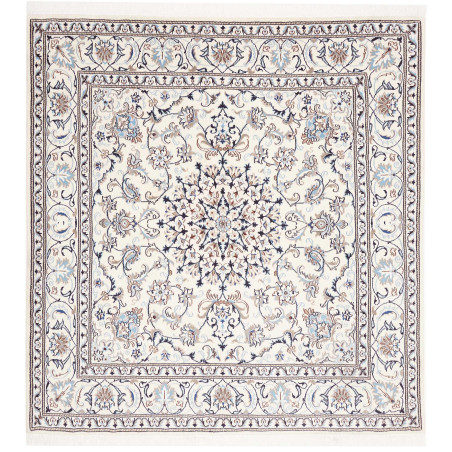 Hand Made Rug Nain Kashmar Persia 195x205 Cream